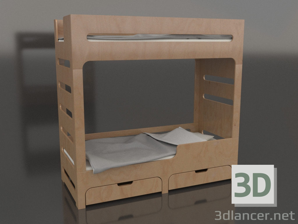 modèle 3D Lit superposé MODE HR (UVDHR1) - preview