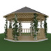 3d garden house model buy - render