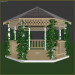 3d garden house model buy - render
