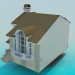 3d model Dos pisos casa con sótano - vista previa