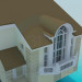 3D modeli Bodrum ile iki katlı ev - önizleme