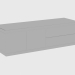 3D Modell Schrank ASPEN CABINET LEDER (180x60xH52) - Vorschau