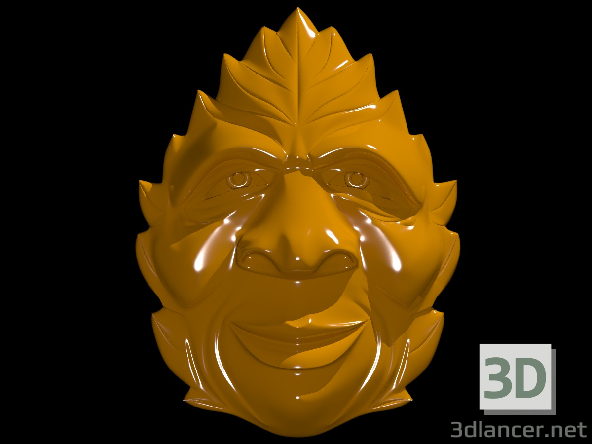 3d Mask of the druid model buy - render