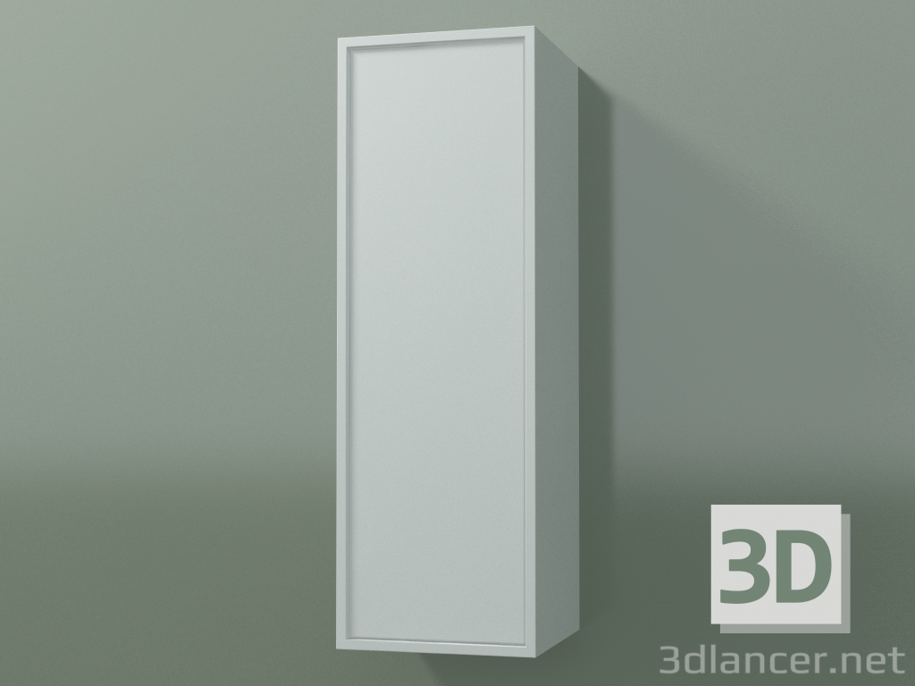 3 डी मॉडल 1 दरवाजे (8BUABCD01, 8BUABCS01, ग्लेशियर व्हाइट C01, L 24, P 24, H 72 सेमी) के साथ दीवार कैबिनेट - पूर्वावलोकन