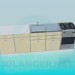 3D modeli Mutfak mobilyaları - önizleme