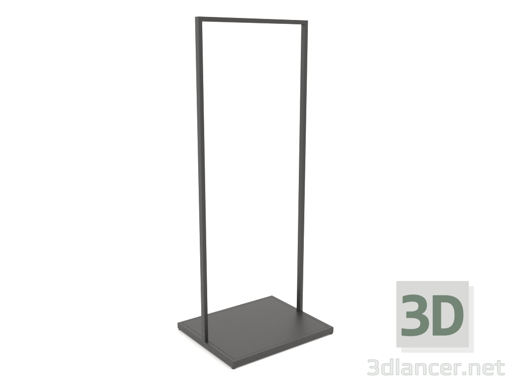 3D Modell Rechteckschiene (METALL, 60x50x150) - Vorschau