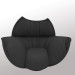 3d Armchair Black Tulip model buy - render