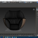 Sillón Tulip negro 3D modelo Compro - render