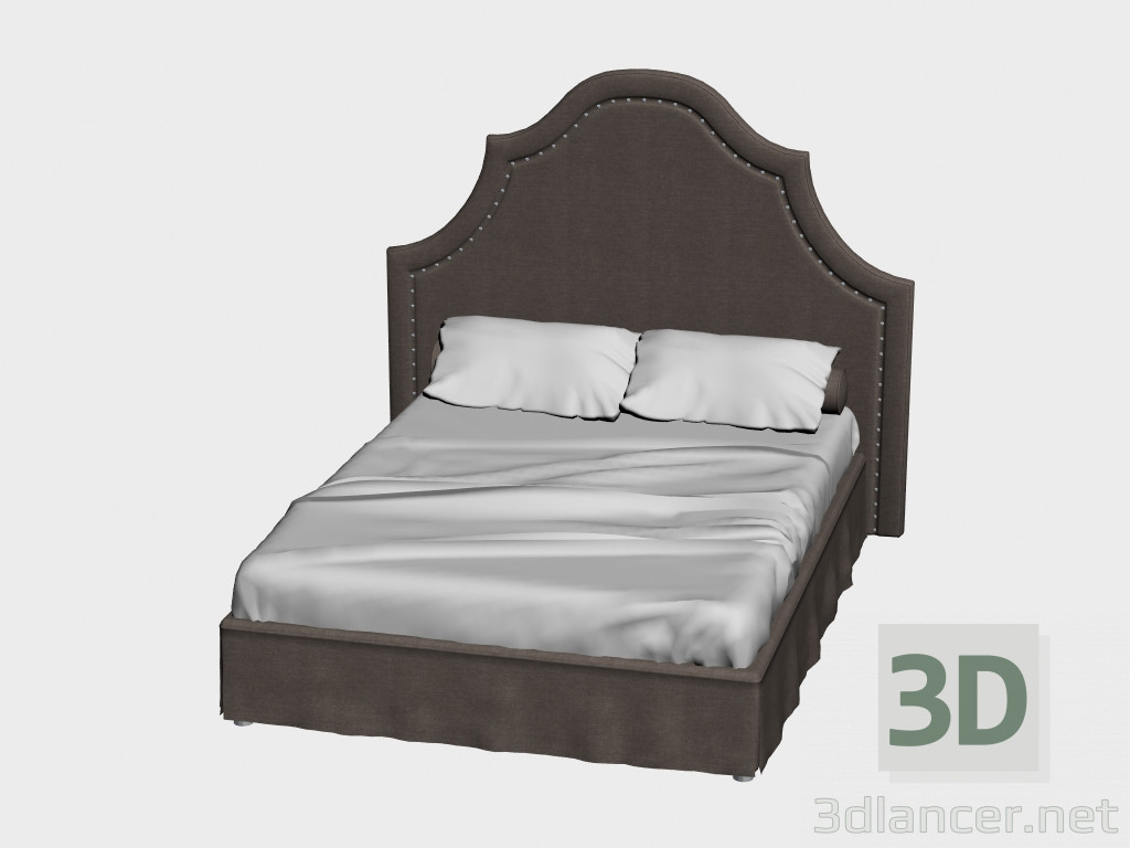 Modelo 3d Bed Vintage (195h219) - preview