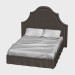 modello 3D Vintage letto (195h219) - anteprima