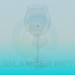 modello 3D Bicchiere di vino - anteprima