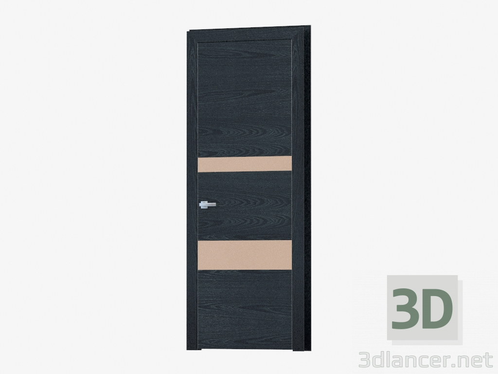 modello 3D Porta interroom (36,31 bronza argento) - anteprima