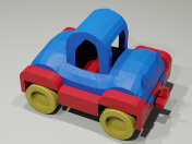 Spielzeug Low-Poly-Auto