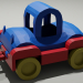 Coche de juguete de baja poli 3D modelo Compro - render