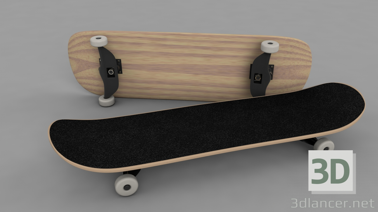 Skateboard 3D modelo Compro - render