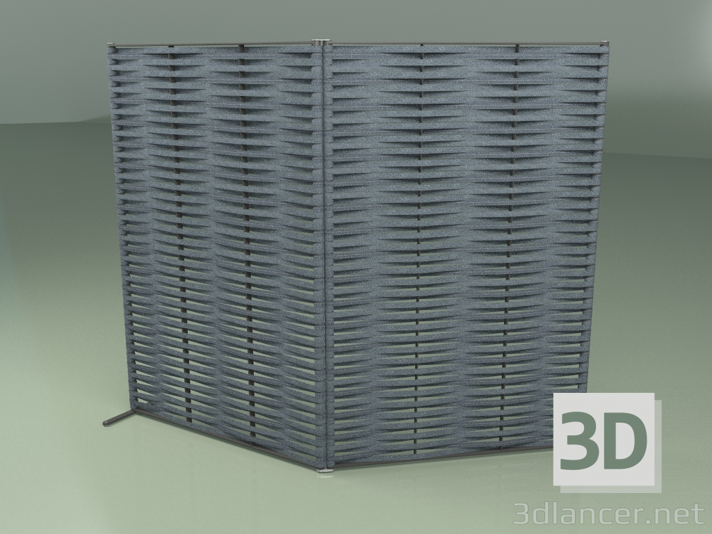 3D Modell Wandschirm 101 (Gürtel 25mm Teal) - Vorschau
