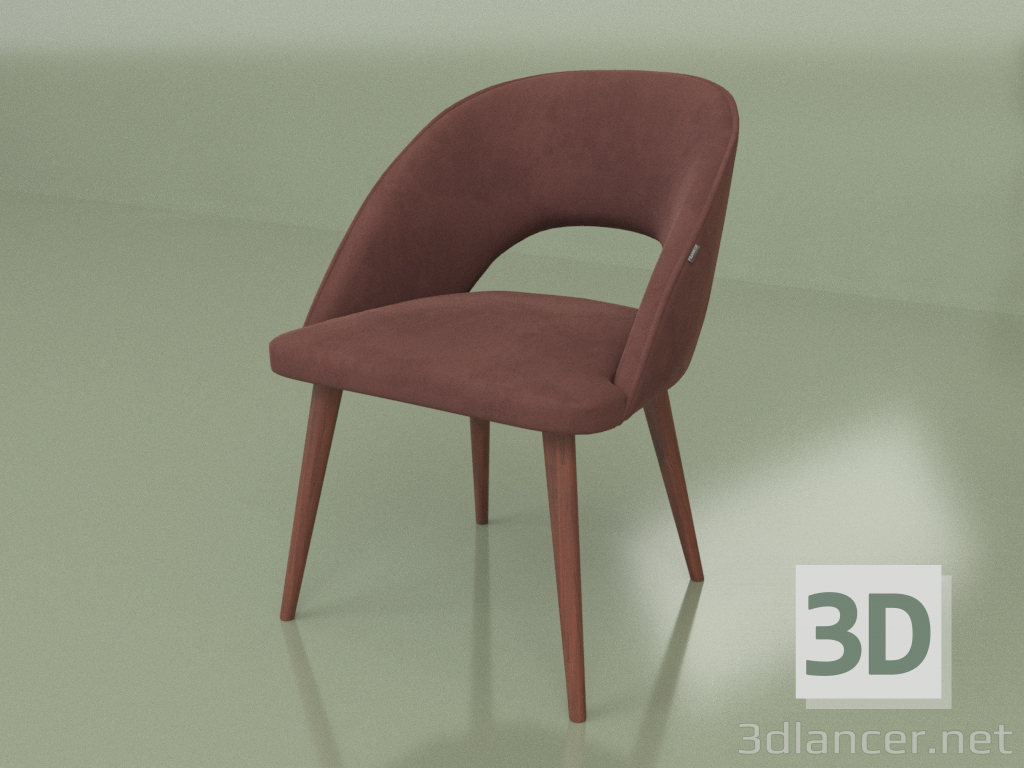 Modelo 3d Cadeira Rocco (pernas Tin-124) - preview