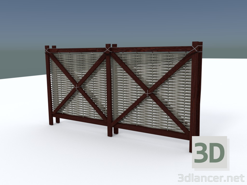 3D Modell Sichtschutz - Vorschau
