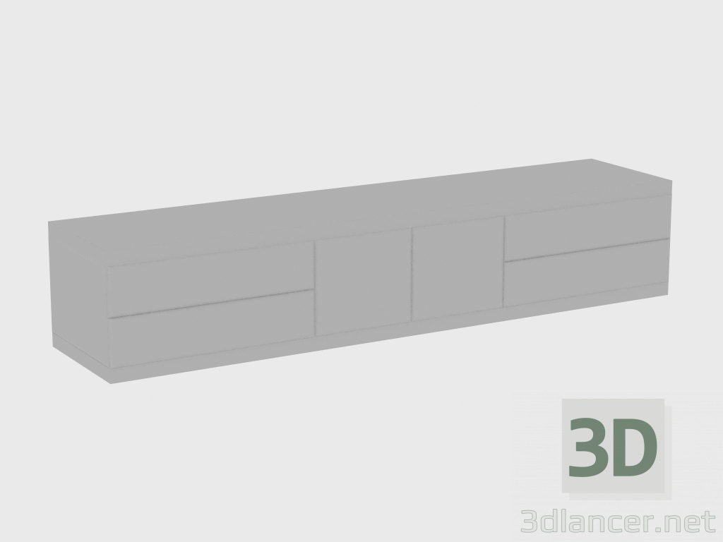 3d модель Шкафчик ASPEN CABINET LEATHER (270x60xH52) – превью