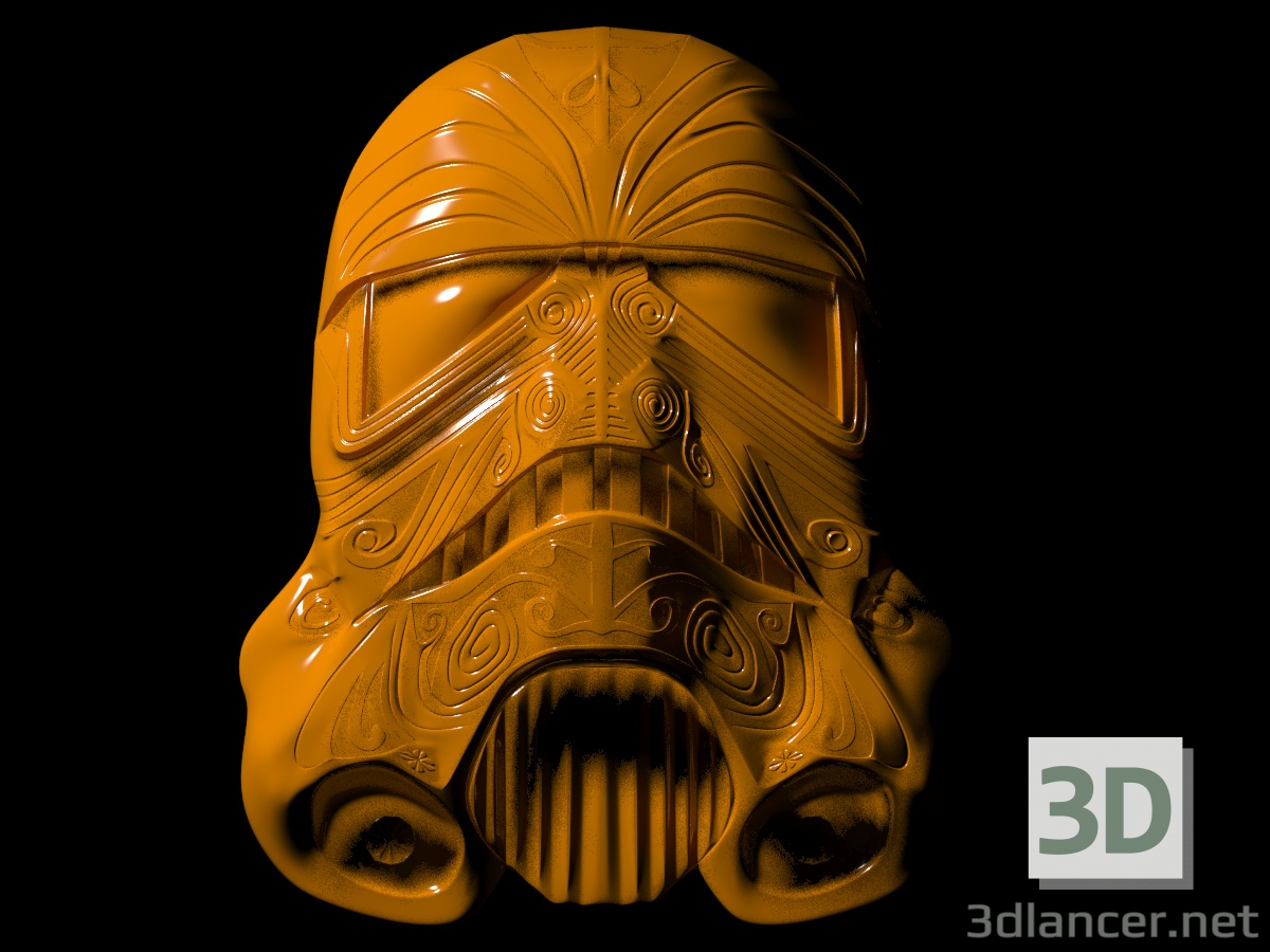Máscara alienígena 3D modelo Compro - render