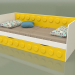 Modelo 3d Sofá-cama adolescente com 1 gaveta (amarelo) - preview