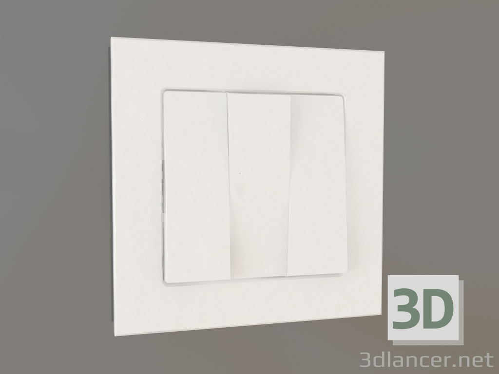 3d model Three-key switch (hammer white) - preview