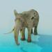 3d model Elephant - preview