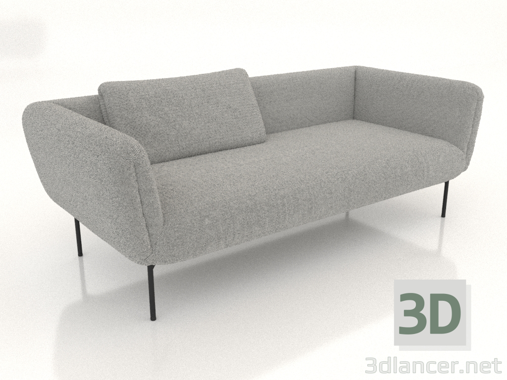 modèle 3D Canapé 2,5 places (option 1) - preview