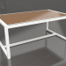 modèle 3D Table à manger avec plateau en verre 179 (Blanc) - preview