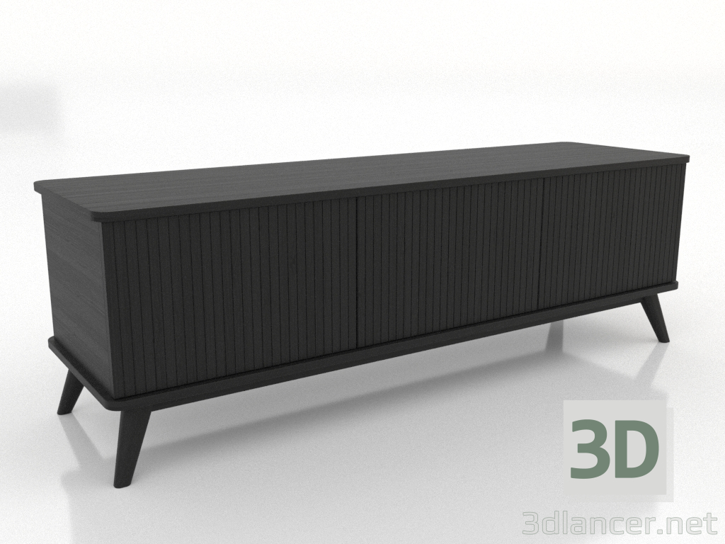 Modelo 3d Móvel de TV 1500 mm (preto RAL 9005) - preview Modelo 3d Móvel de TV 1500 mm (preto RAL 9005) - preview