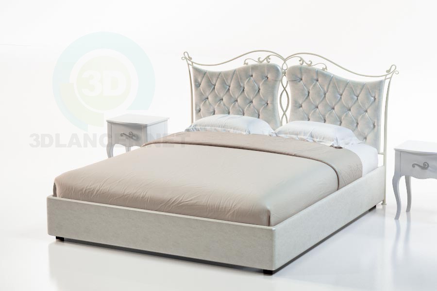 3d model Marcella de cama - vista previa