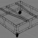 3d LOFT ART coffee table model buy - render