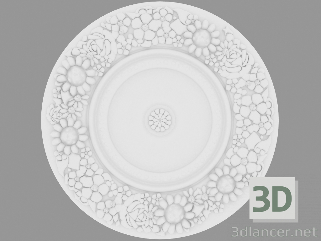 3d model Ceiling outlet R344 - preview