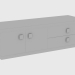 3D Modell Schrank ASPEN CABINET SPIEGEL (180x60xH52) - Vorschau