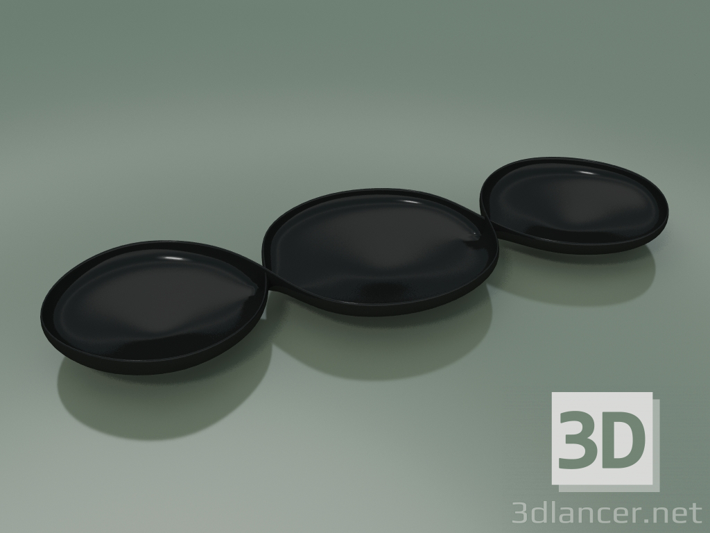 3d model Bowl Salsiera (Black) - preview