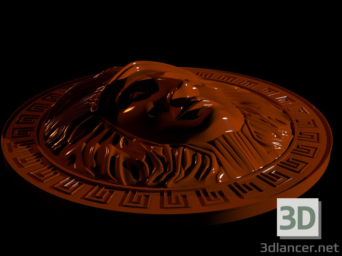 Medallón griego 3D modelo Compro - render