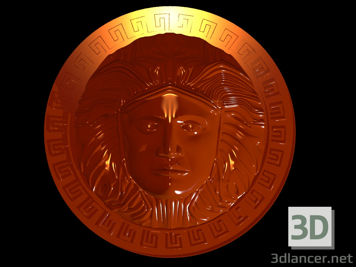 3D Yunan madalyonu modeli satın - render
