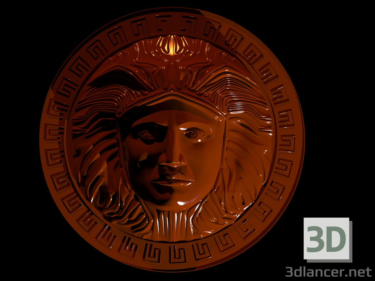 3D Yunan madalyonu modeli satın - render