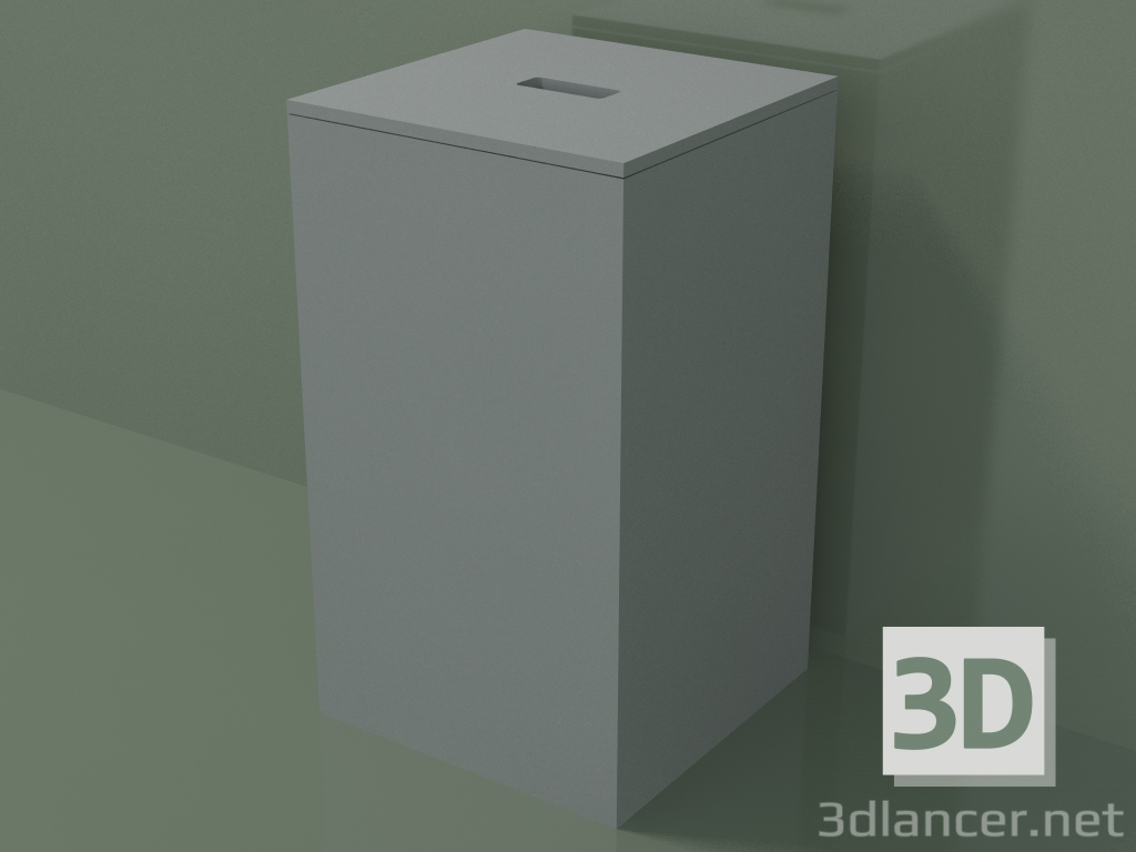 modèle 3D Panier à linge (90U08001, Silver Grey C35, L 30, P 30, H 51 cm) - preview