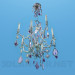 3d model Chandelier decorated with crystals - preview