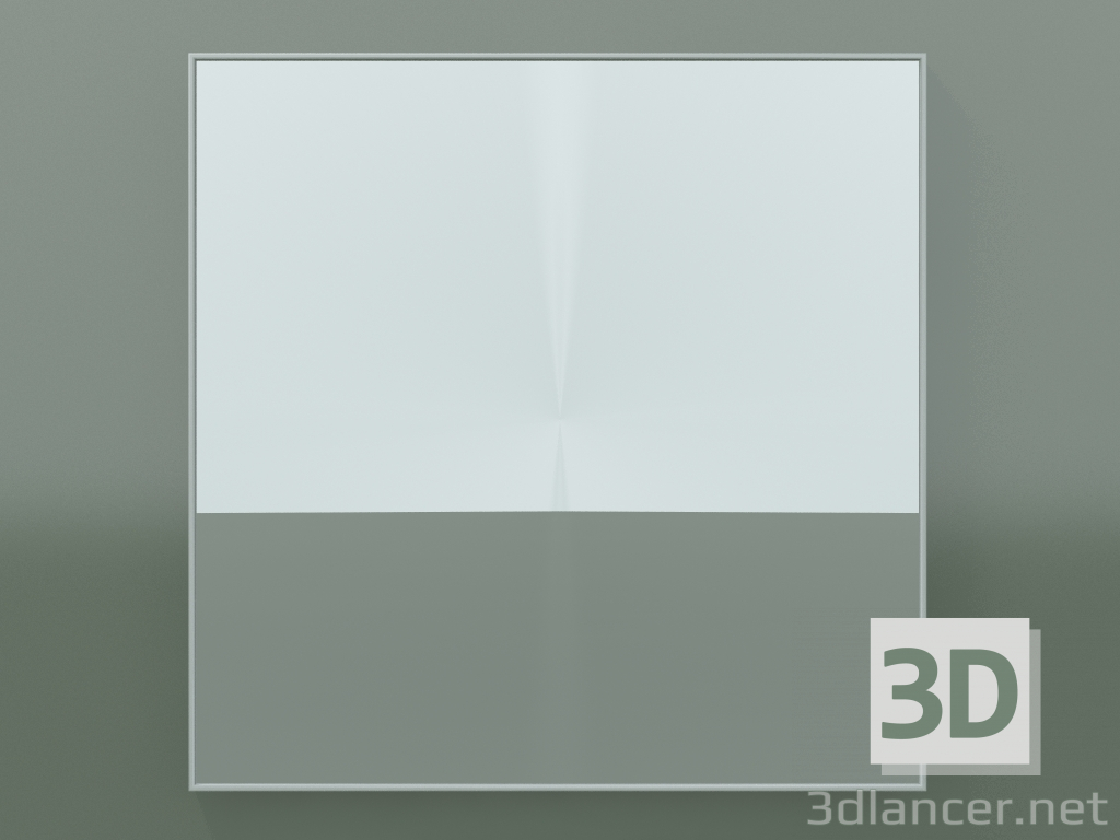 3d модель Зеркало Rettangolo (8ATCC0001, Glacier White C01, Н 72, L 72 cm) – превью