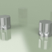 3d model Set of 2 mixing shut-off valves on site Ø 43 mm (17 52 V, AS) - preview