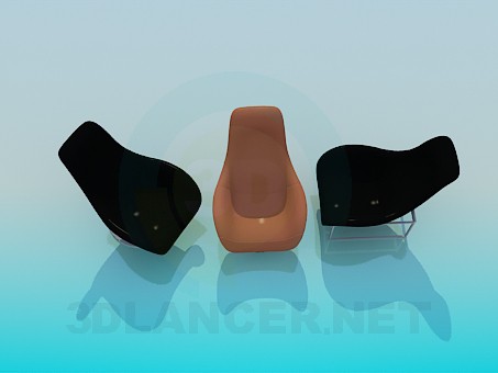 modèle 3D Chaises confortables - preview