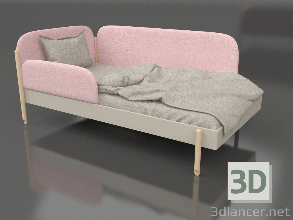 Modelo 3d cama infantil solteiro - preview
