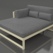 3d model XL modular sofa, section 2 left, high back (Gold) - preview