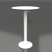 3D modeli Kolon ayağındaki çubuk masası Ø70 (Beyaz) - önizleme