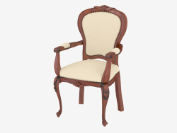 Dining chair with armrests (dark) BN8810