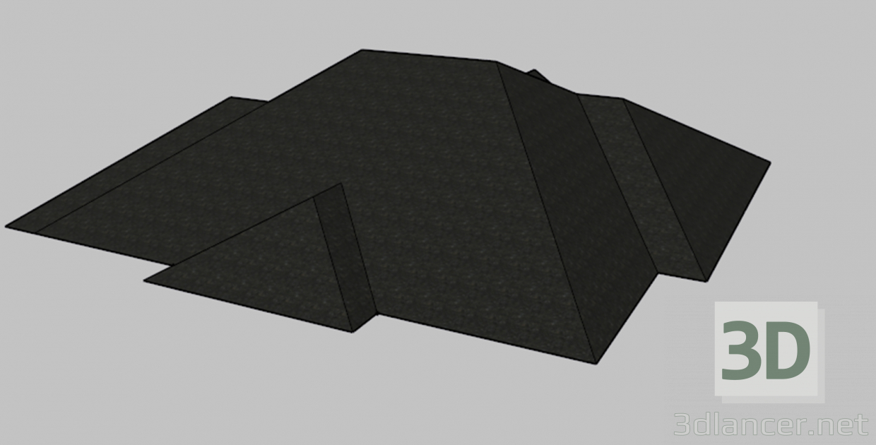3D kırma çatı 2.0 modeli satın - render