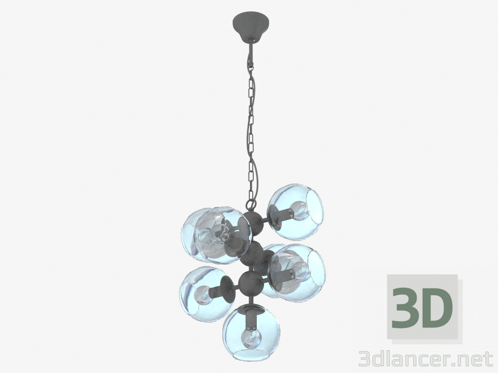 modello 3D lampada a sospensione (S111009 7) - anteprima