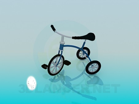 3d model triciclo - vista previa